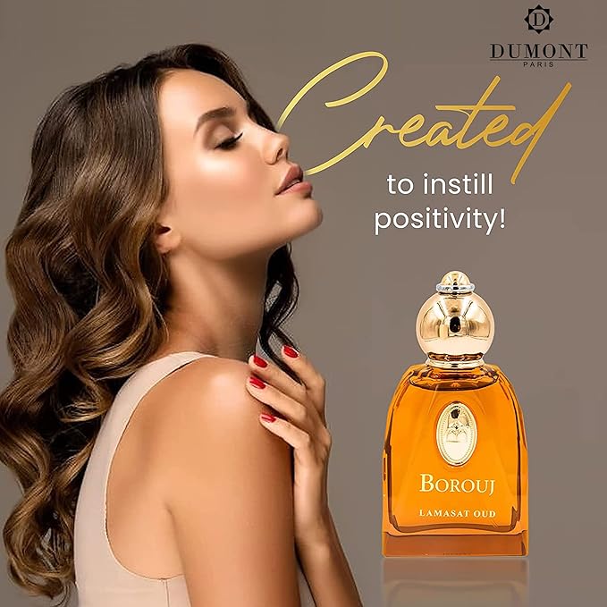 Dumont BOROUJ LAMASAT OUD - 85ml Travel Size - Arabic Inspired Unisex Perfume for Men & Women - Musky, Woody & Oriental Fragrance - Long Lasting Cologne Mist & Body Spray - for Him & Her