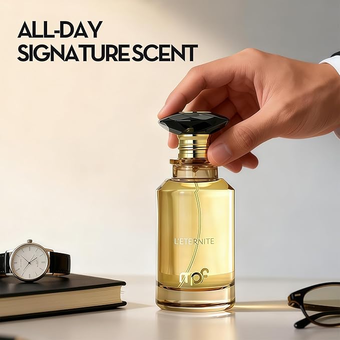 L'Éternité Unisex Timeless Cologne Eau de Parfum 100ml Mandarin Ginger Amber Fragrance Long Lasting Floral Leather Scent Luxury Unisex Gift for Women and Men
