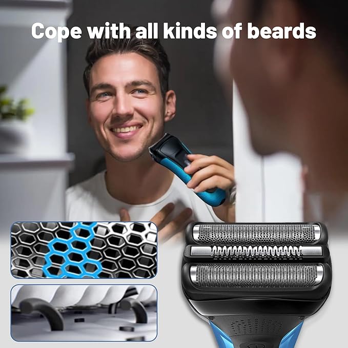 Series 3 32B Replacement Head, Series 3 Electric Shaver Replacement Head for Braun S3 Foil & Cutter Razor Heads, Applicable for Braun S3 3040s 3010s 310s 3000s 3050cc 3080s 390cc Etc 2pack