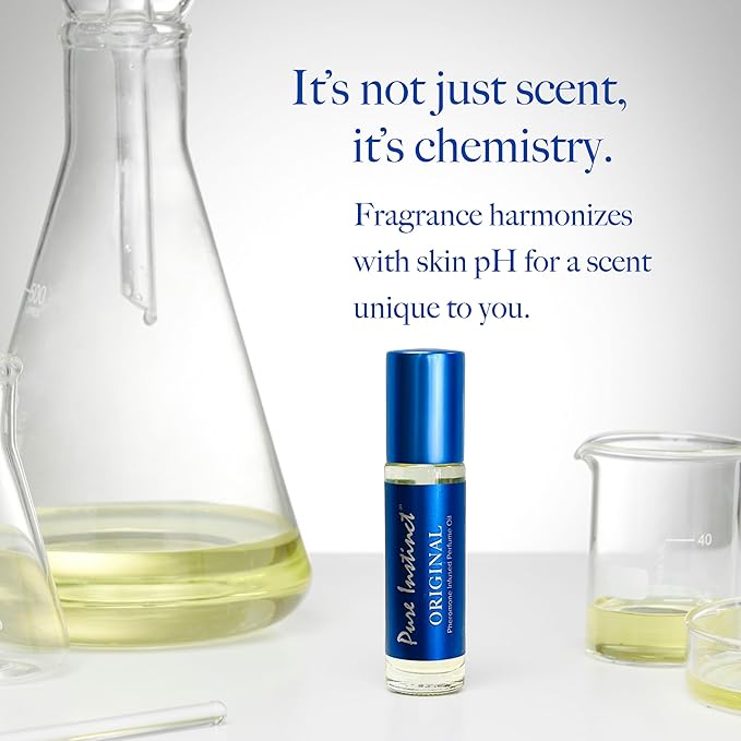 Pure Instinct Roll-On - The Original Pheromone Infused Essential Oil Perfume Cologne - Unisex For Men and Women - TSA Ready