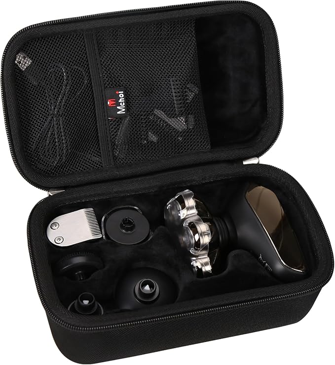 Mchoi Hard Case Suitable for SHPAVVER 5-in-1 Electric Razor IPX7 Waterproof for Bald Men, Waterproof Shockproof Head Shavers Protective Case, Case Only