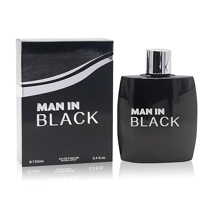 Man in Black Men's Perfume – Bold & Intense Fragrance with Spicy, Woody, and Amber Notes – Long Lasting Scent for Confident,Sophisticated Men