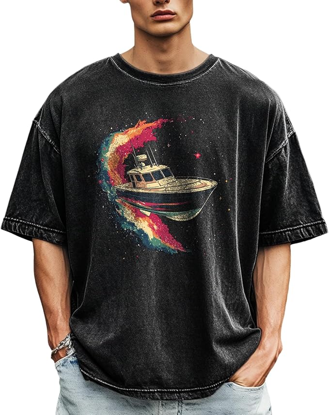 T Shirts for Men Moisture Wicking Vacation Stylish Body Shaper Soft and Comfy Short Sleeve Round Neck Undershirt