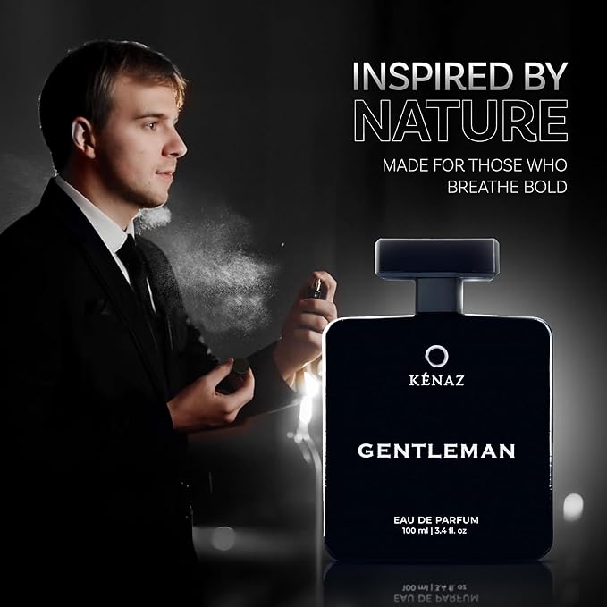 GENTLEMAN | Men's Fragrance | Perfume for Men | Citrus top note | 100 ml pack | 3.4 Fl. Oz. | Amber and Spicy fragrance | Gift for Men | Eau de Parfum EDP