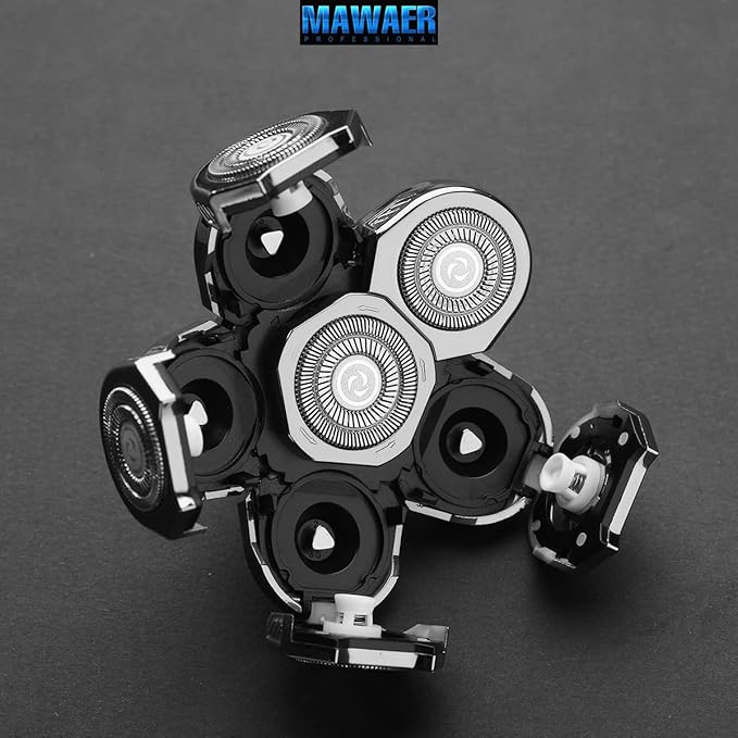 Universal 6 Blades Head Shaver Replacement Heads Compatible with Freedom Gold Shaver and Some Brands.