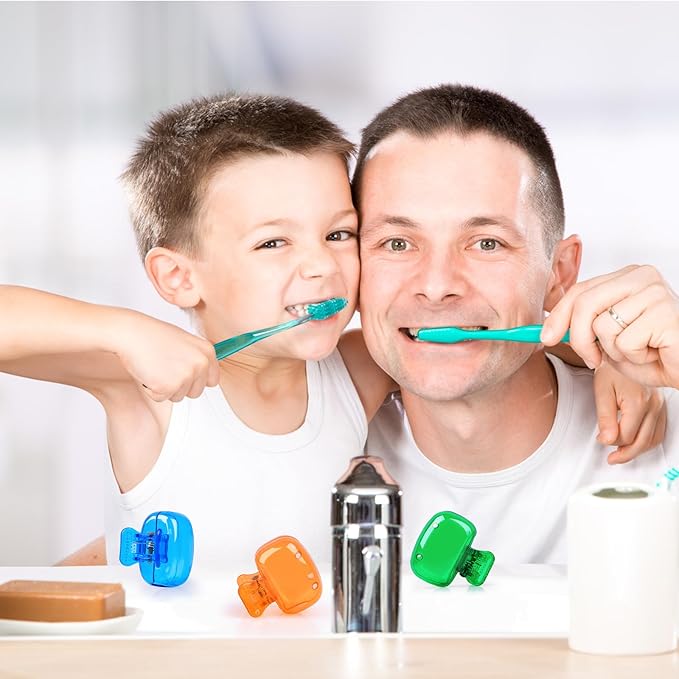6 Pack Toothbrush Covers Portable Toothbrush Protector Coverings Clips Tooth Brush Storage Head Cover Cap for Kids Bathroom Home Travel Tooth Brush Case