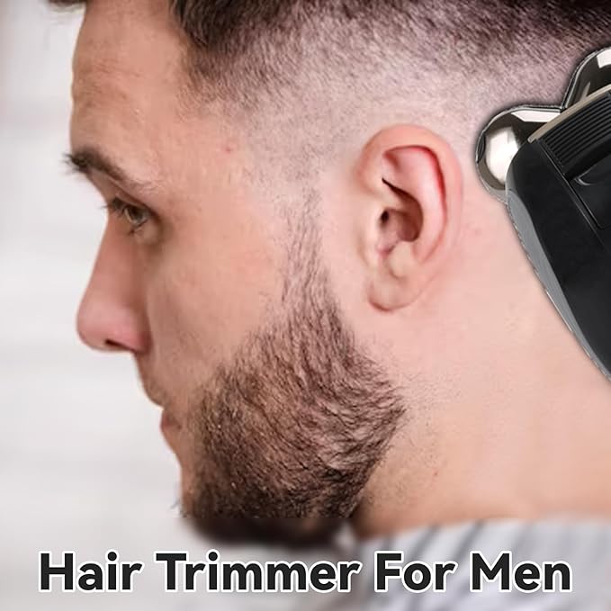 5 in 1 Head Shavers for Bald Men, Skull Head Shaver with Rechargeable Battery, Electric Razor, Hair Clippers, Nose Hair Trimmer, Cleaning Brush, Hair Manager, Idea Gift for Men(Yellow)