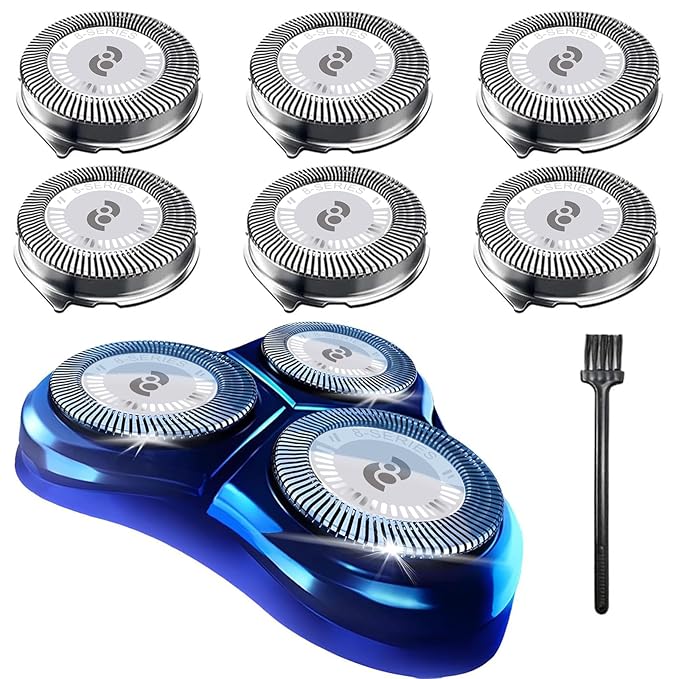 HQ8 Replacement Heads for Philips Norelco Aquatec Shavers, Compatible with Philips Norelco Razors AT890,AT880,AT841,PT720 PT740,7180XL,8862XL, 6-pcs Pack
