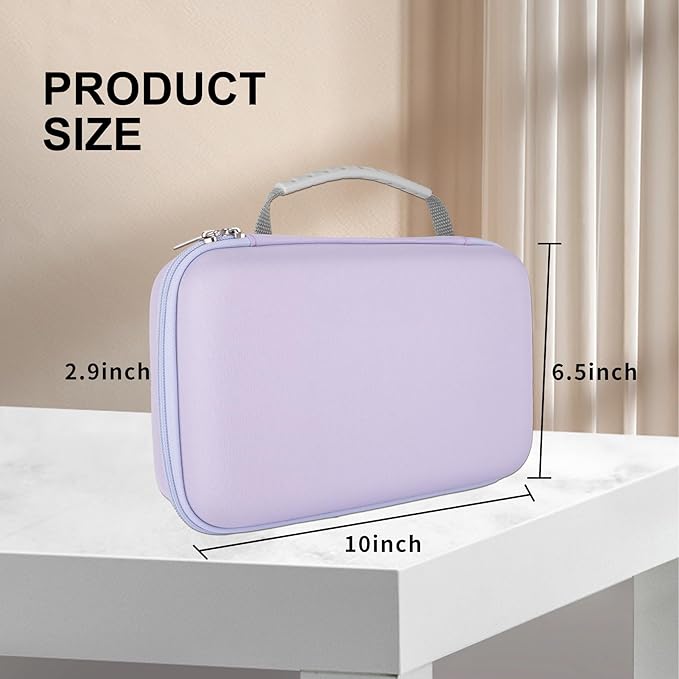 SMYV Water Flosser Travel Case, Portable Dental Oral Irrigator Travel Organizer, Hard Eva Storage Bag for Flosser, Electric Toothbrush, Toothpaset and Irrigator Accessories (Case Only) - Purple