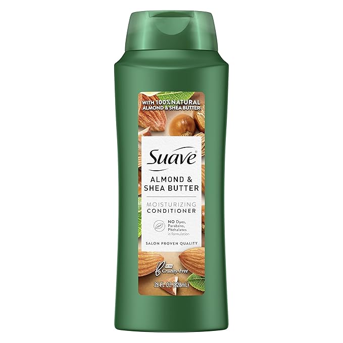 Suave Professionals Moisturizing Conditioner for Dry Hair Almond and Shea Butter Paraben-free and Dye-free Deep Hair 28 oz