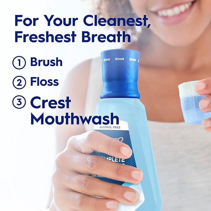 Crest Pro-Health Multi-Protection Mouthwash with CPC, Clean Mint, 1L (33.8 fl oz), Crest Mouthwash, Gingivitis Treatment