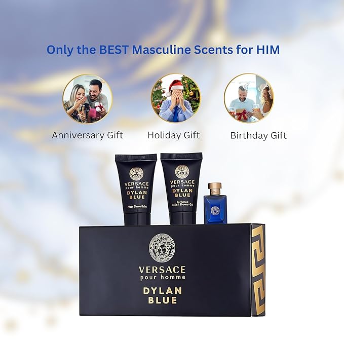 Versace Dylan Blue Pour Homme 3-Piece Miniature Set for Men