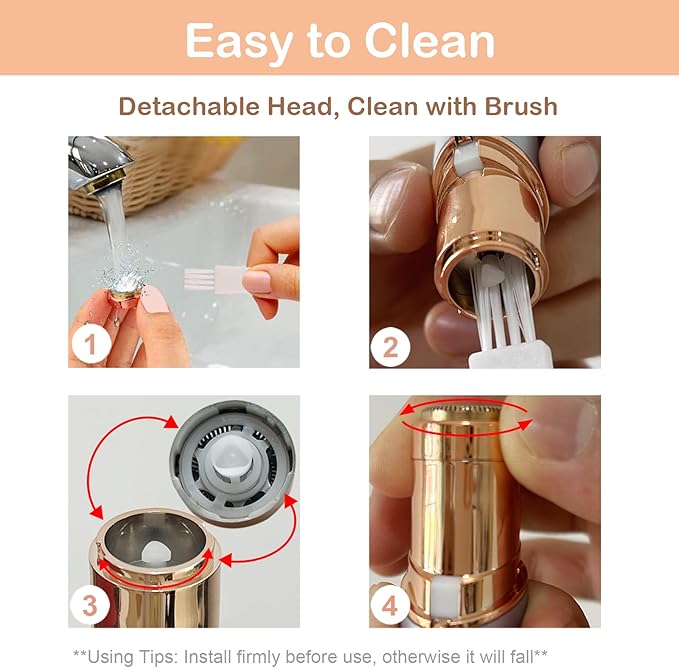 Women Shaver Face Hair Trimming - Lady Trimmer for Body Lips Chin