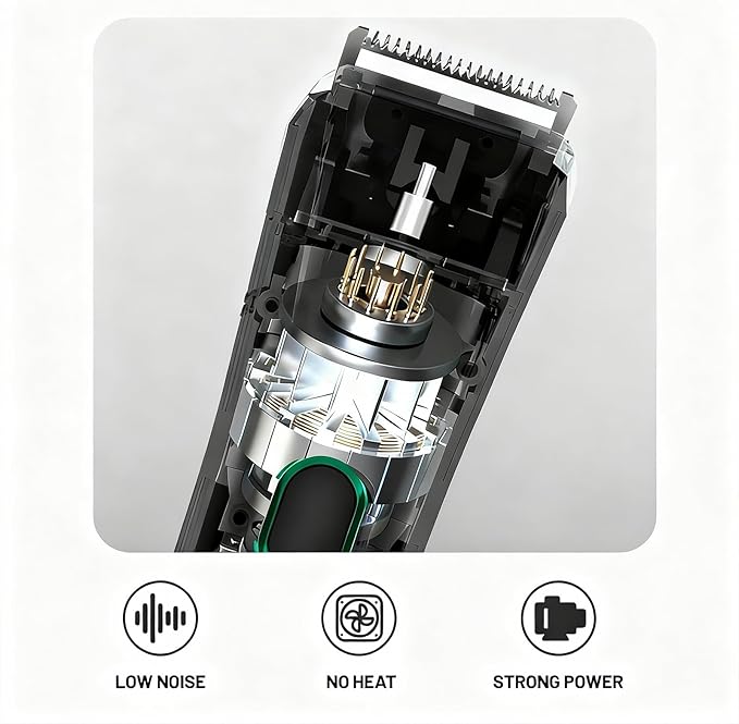 Electric Beard Trimmer for Men, 2026 New 5 IN 1 Cordless Hair Clipper and Shaver Kit with Adjustable Grooming Attachments for Mustache Body Nose Hair, Rechargeable Hair Clippers with Sideburn Trimmer