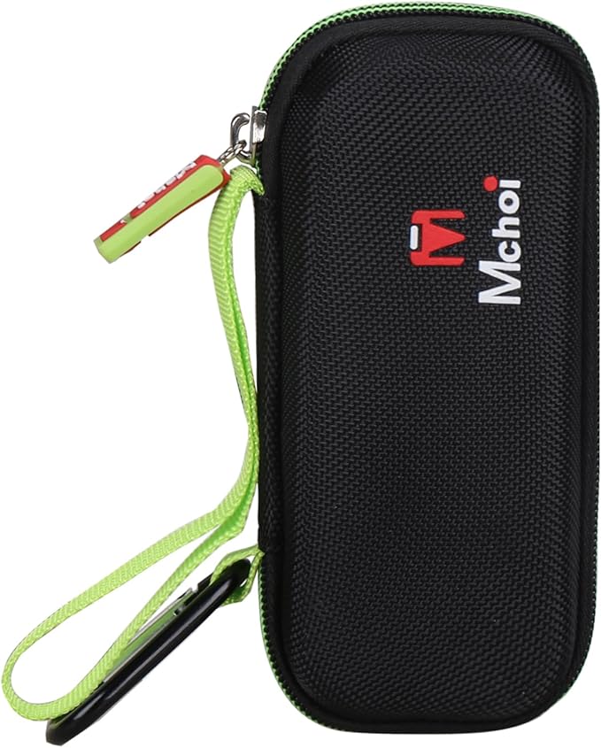 Mchoi Hard Carrying Case Fits for Fusion5 Men’s Razor & Proglide Shield Men's Razor, Case Only (Black, Green)