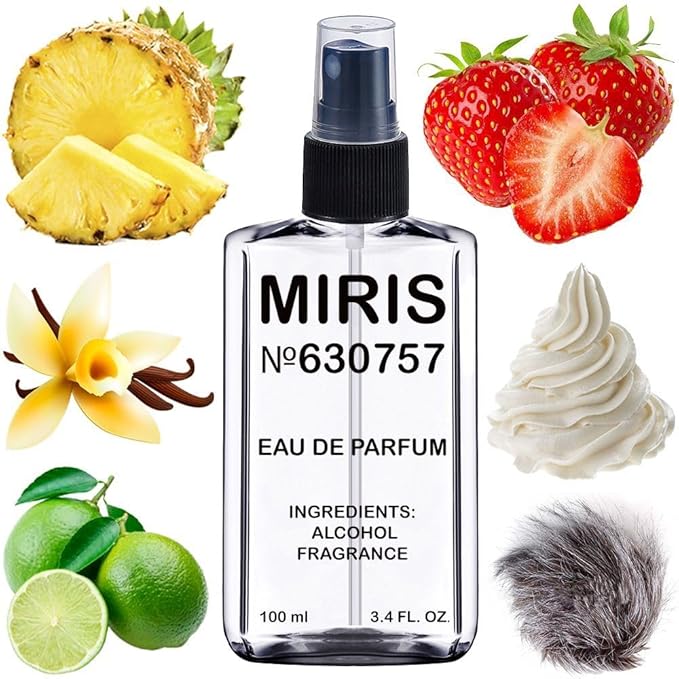 MIRIS No. 630757, Inspired by Dirty Pineapple, Long-Lasting Unisex Eau de Parfum for Women & Men, Spray 3.4 Fl Oz / 100 ml