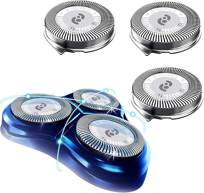 HQ8 Replacement Heads Compatible with Philips Norelco Shaver, Blade for AT880, PT720, PT740, New Upgraded 3-pc Pack