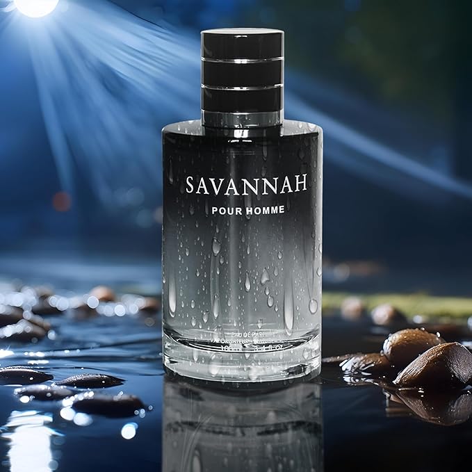 Men's Cologne SAVANNAH Bold Scent Eau de Toilette,3.4 Fl Oz Perfume for Men Every Day Used