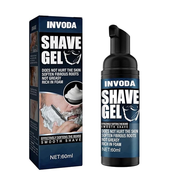 Shaving Gel For Men Travel Shaving Foam Sensitive Skin Shaving Cream Protects and Soothes To Help Reduce Skin Irritation 3.13 Oz