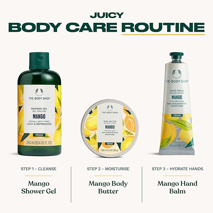 The Body Shop Mango Shower Gel Regular, 8.4 Fluid Ounce (Packaging May Vary)