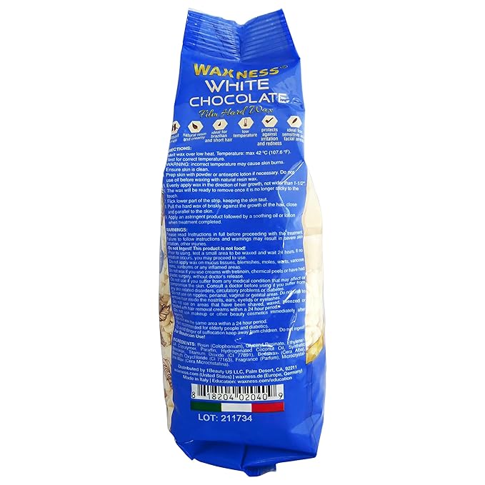 Wax Necessities Waxness Film Hard Wax White Chocolate Scented 2.2 Pounds
