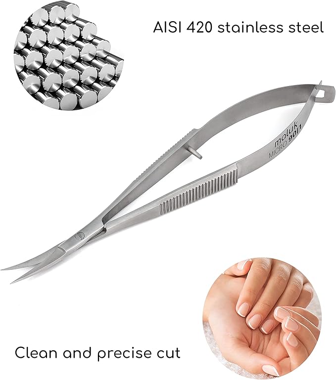 Professional Cuticle Scissors Maluk Micro