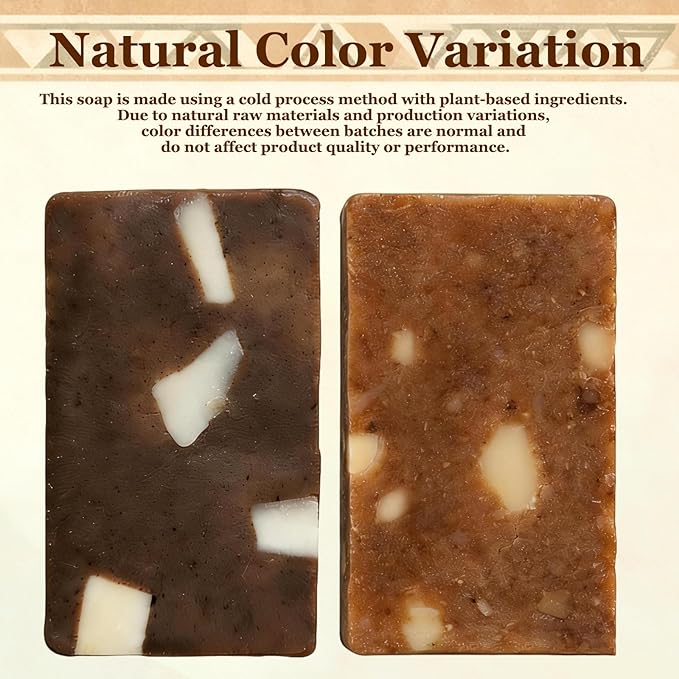 African Black Soap– Raw African Black Soap Bar Moroccan Black Soap Hydrates Dry Skin for All Skin Types, Supports a More Even-Looking Skin Tone for Face & Body Wash