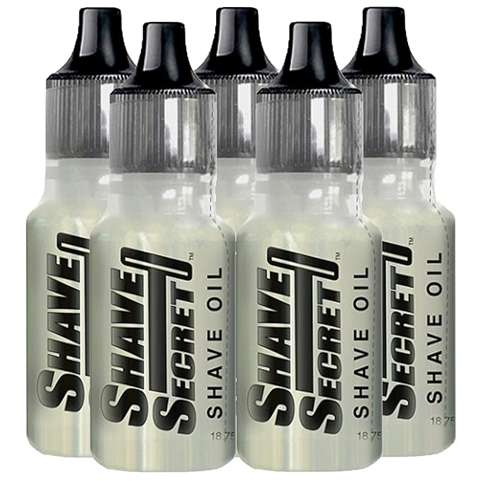 Shave Secret Shaving Oil - The Best Shave Ever! 18.75Ml (5 Pack)