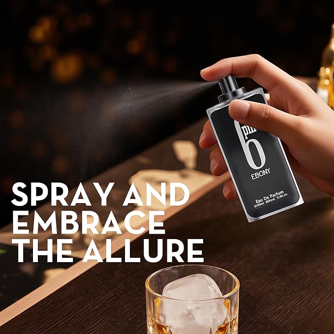 6PM Ebony&6PM Royal Men's Cologne Eau de Parfum Gift Set - 3.4 Fl Oz Each | Citrus Spicy & Woody Ambergris Fragrance | Luxury Perfume for Day & Night