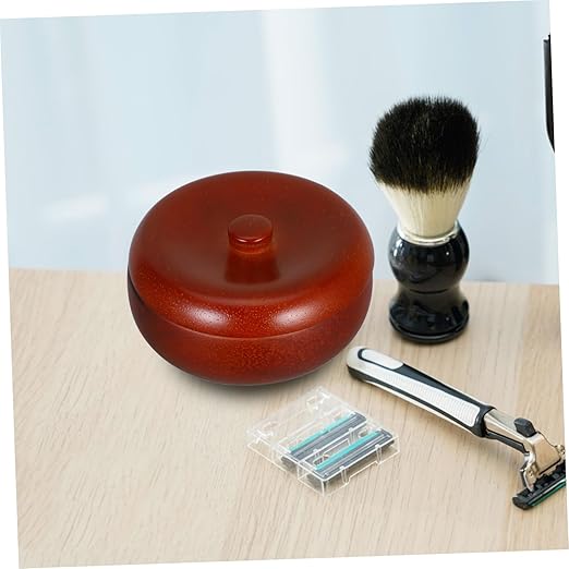 OUNONA Shaving Soap Bowl with Lid for Men Shaving Mug Beard Care and Facial Cleansing for Grooming Essentials