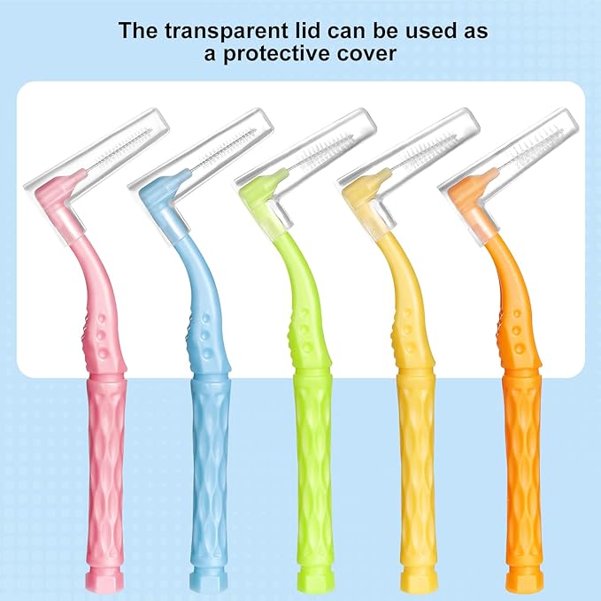 230 PCS Braces Brush, interdental Brushes Between Teeth Soft Dental Floss Picks Toothpicks Dental Brush Braces Flossers for Braces Cleaning Kit Tooth Cleaner Tool with case(Bright Colors)