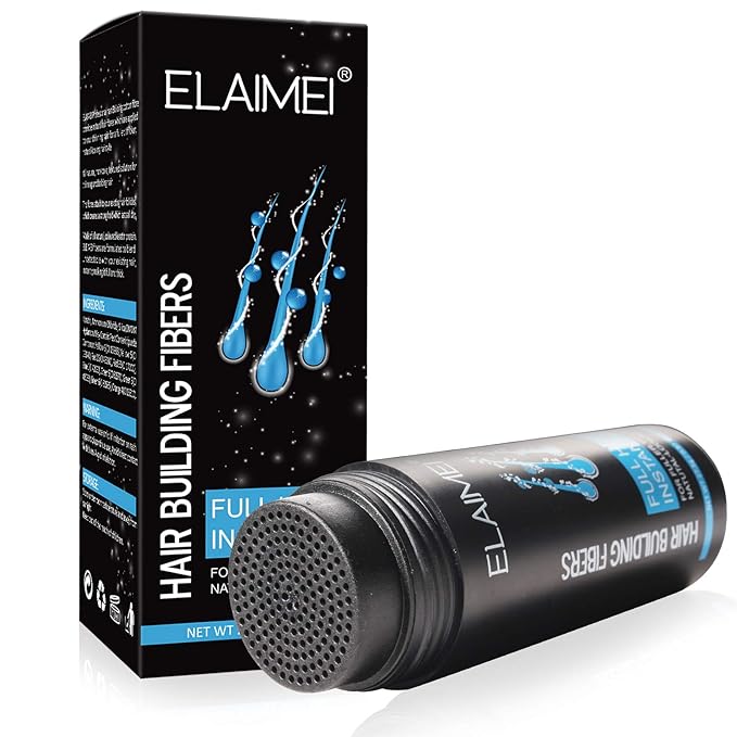 Hairline powder Hair fiber natural hair fiber Apply to men women Get thick hair Conceals Hair Loss (Medium Brown)