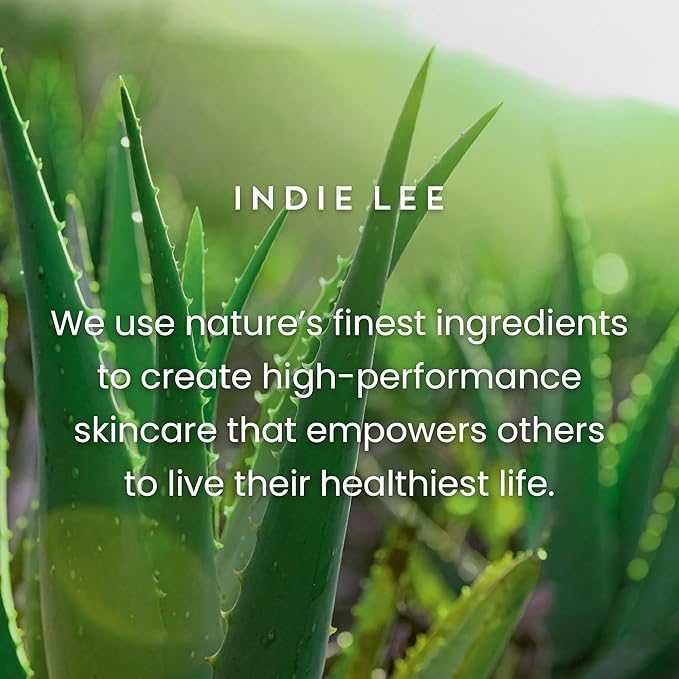 Indie Lee Brightening Facial Cleanser - Daily Hydrating Cleanser, Makeup Remover & Exfoliating Face Mask to Brighten, Firm & Protect Dry Skin - Clean, Gentle Face Wash (4.2oz)