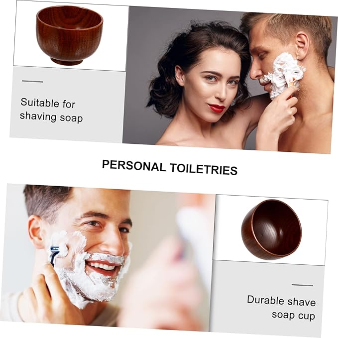 minkissy 2pcs Shaving Soap Bowl Mug for Traditional Wet Shaving Smooth Lathering Device for Men and Sturdy Design