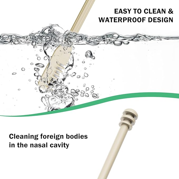 BEZOX Manual Nose Hair Trimmer (Pack of 3) - Rotating Nasal Hair Razor Cutter with Ear Picker for Women and Men - Portable Nostril Hair Remover Tools
