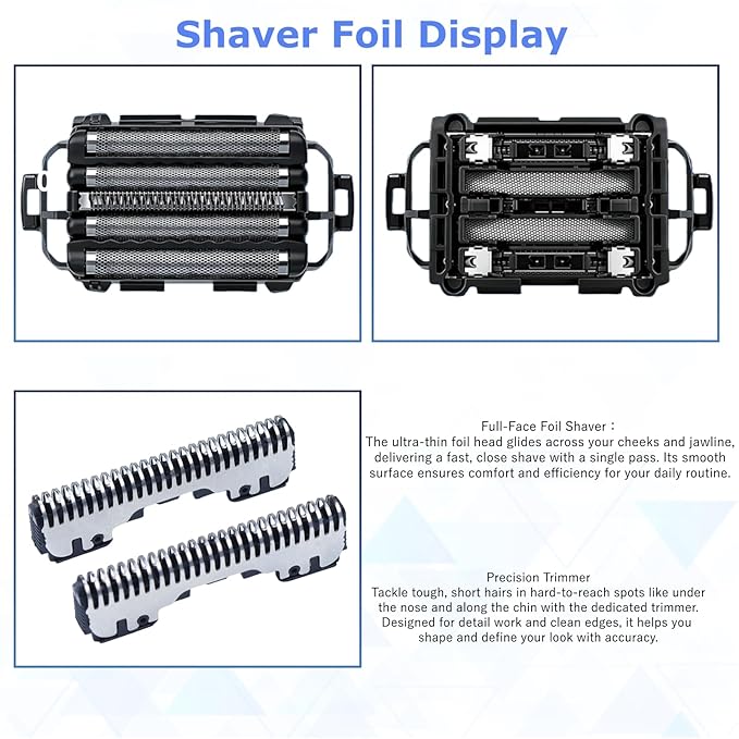 1 Pack WES9032P Shaver Replacement Foil，Outer Foil and Inner Blad Compatible with Panasonic ARC5 5-Blade Shavers ES-LV97-K,ES-LV67-K,ES-LV95-S,ES-LV65-S Electric Razor