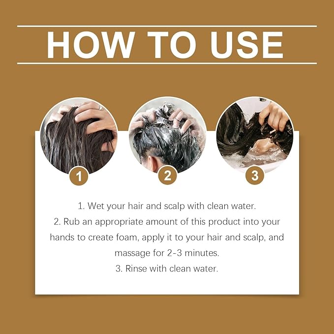 3Pcs Anti-Hair Fall Hair Loss Shampoo, Anti-Hair Fall Promote Hair Growth, Anti Hair Loss Shampoo, Moisturizing & Promoting Hair Growth, Suitable for All Hair Types