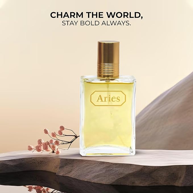 Aries Cologne for Men/Eau de Parfum Natural Spray 3.4 Fl Oz Perfume for Men Suitable for All Skin Type Fragrance Daily Used