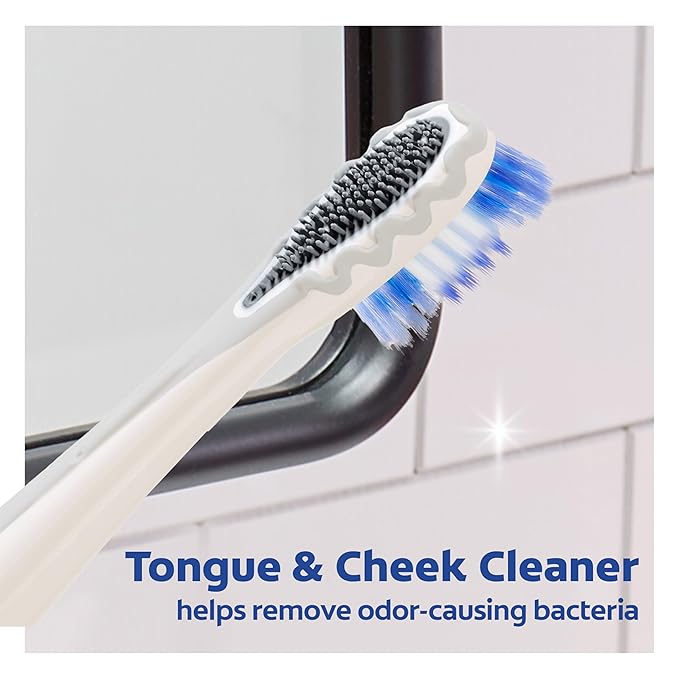 Colgate 360 Power Deep Clean Battery Operated Sonic Toothbrush, Soft Adult Toothbrush, Includes 1 AA Battery, Rubber Polisher, and Tongue and Cheek Cleaner