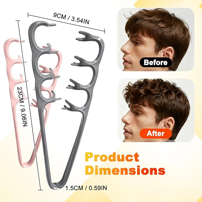 New Upgrade Texture Comb, Volumizing Wide-Tooth Hair Styling Comb, Fluffy Wide Tooth Curly Hair Comb, Men's Textured StylingComb, Fringe Parting Styling Accessory (2PCS)