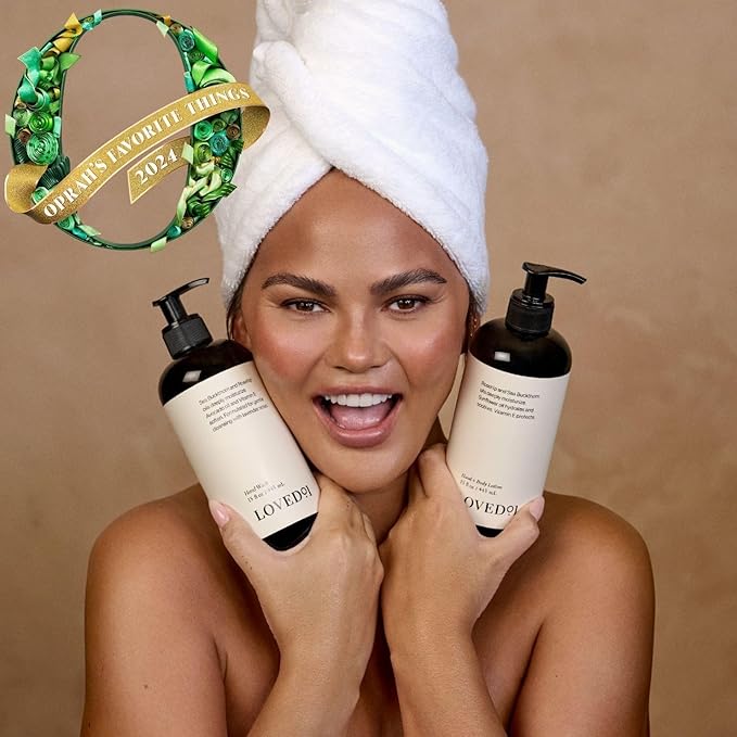 Loved01 Hand & Body Lotion, John Legend Skincare, Fragrance-Free, Daily Lightweight Cream, Oprah's Favorite Things, Formulated with Shea Butter & Vitamin E, 15 oz