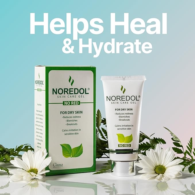 Noredol® Redness Relief Gel | Patented 1,4-Cyclohexanediol Barrier Repair | Soothes Visible Redness, Flushing & Irritation | Dr. Developed for Rosacea-Prone & Sensitive Skin | Fragrance-Free (0.5 oz)