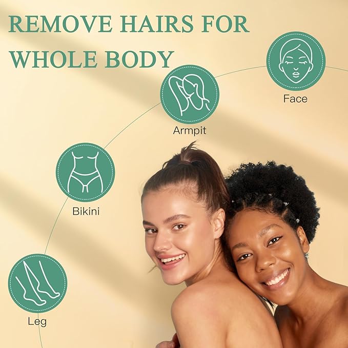Wax Beads for Hair Removal, Bouvetan 1.3Lb/21oz Hard Wax Beans for Brazilian Waxing, Hard Wax for Eyebrow, Face, Bikini, Legs, Arms for Women Men Hair Removal with 10pcs Spatulas, 6 Packs