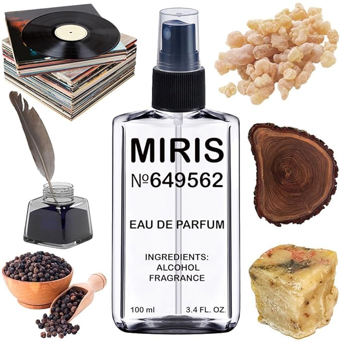 MIRIS No. 649562, Inspired by Black Lacquer, Long-Lasting Unisex Eau de Parfum for Women & Men, Spray 3.4 Fl Oz / 100 ml