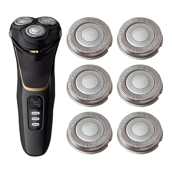 SH30 Replacement Heads for Philips Norelco Shaver Series 3000, 2000, 1000 (6 PACK)