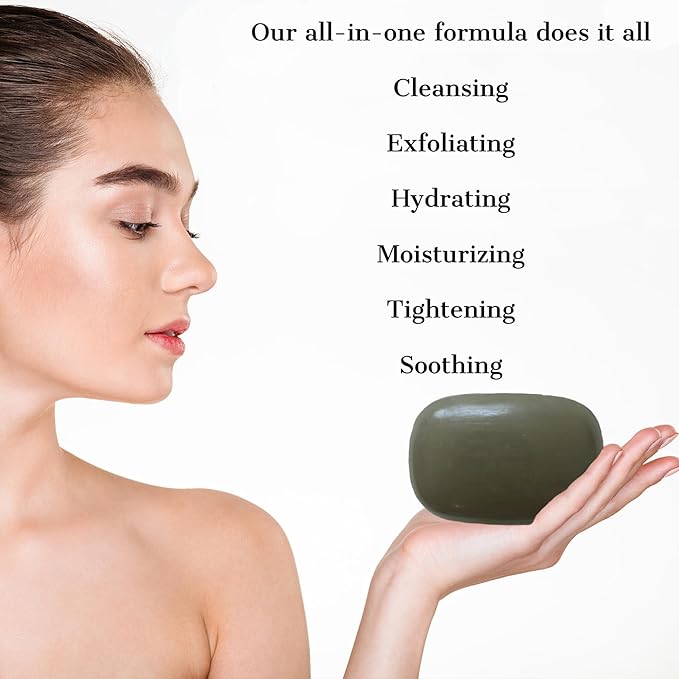 Dead Sea Mud Soap Bar Face and Body Cleanser | Deep Pore Cleansing Natural Bar Soap for Women and Men 3.17 oz 5 Pack