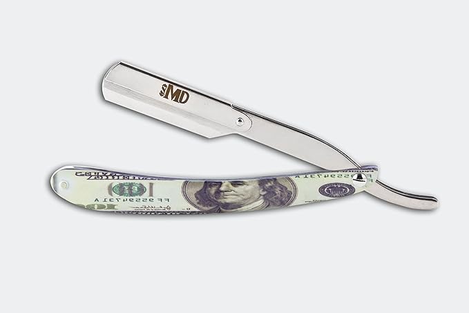 MD Money Swing Lock Straight Razor for Barbers and Stylists