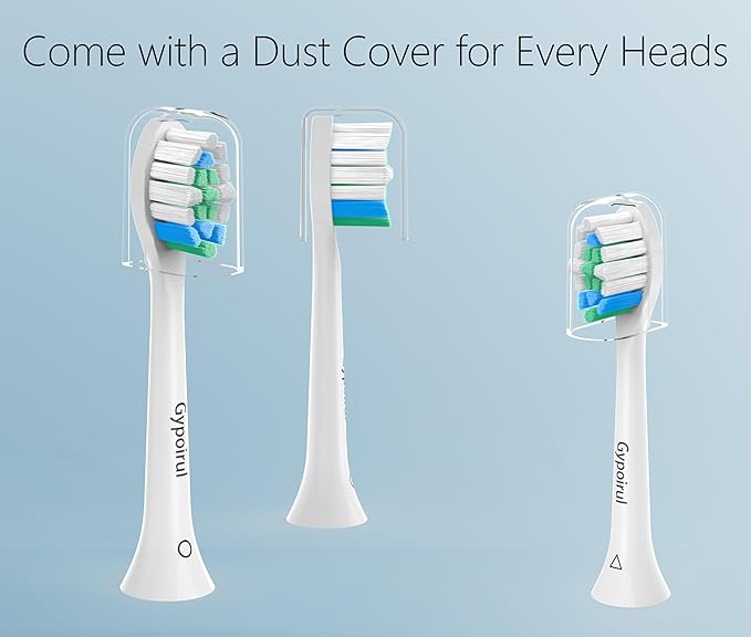 Toothbrush Replacement Heads Compatible with Philips Sonicare Replacement Heads, Electric Brush Head for 4100 5100 6100 9023 W Optimal Plaque Control 10 Pack,
