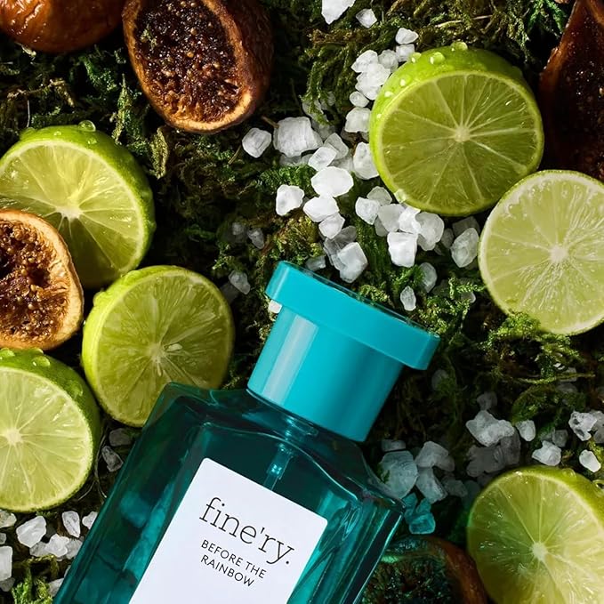 Fine'ry Sea Salt Bergamot Perfume – Before the Rainbow, for Women & Men, Unisex Cologne - Salty Air, Bergamot, Tree Moss Eau De Parfum - Fresh, Clean Scent, Long-Lasting Full Size Hair + Body (60mL)