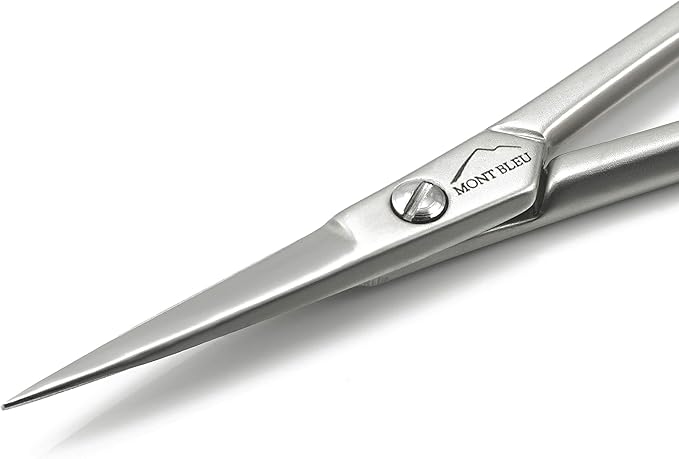 Mont Bleu Mustache Silhouette Scissors, Carbon Steel, Made in Italy